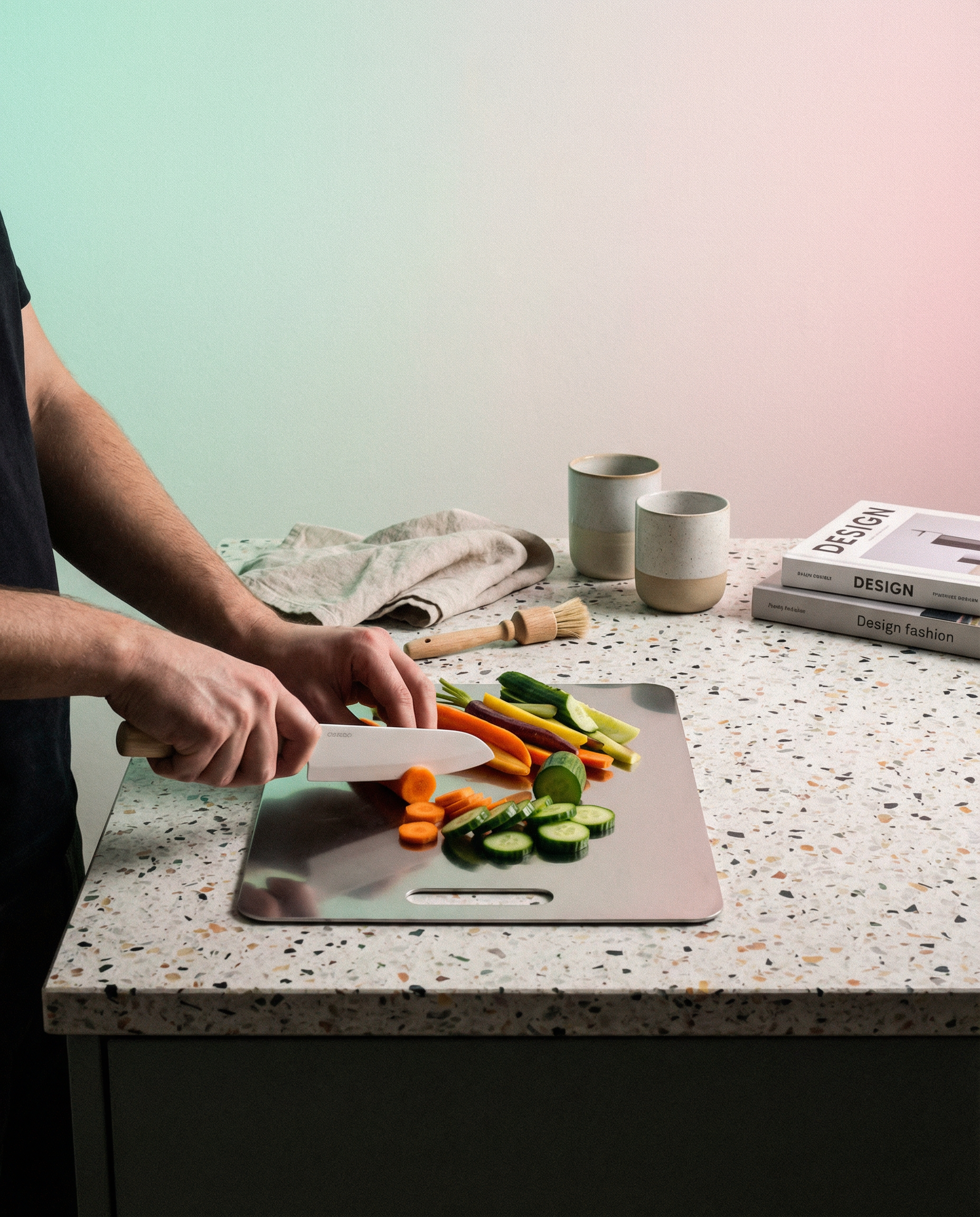 Stainless Steel Chopping Board Set