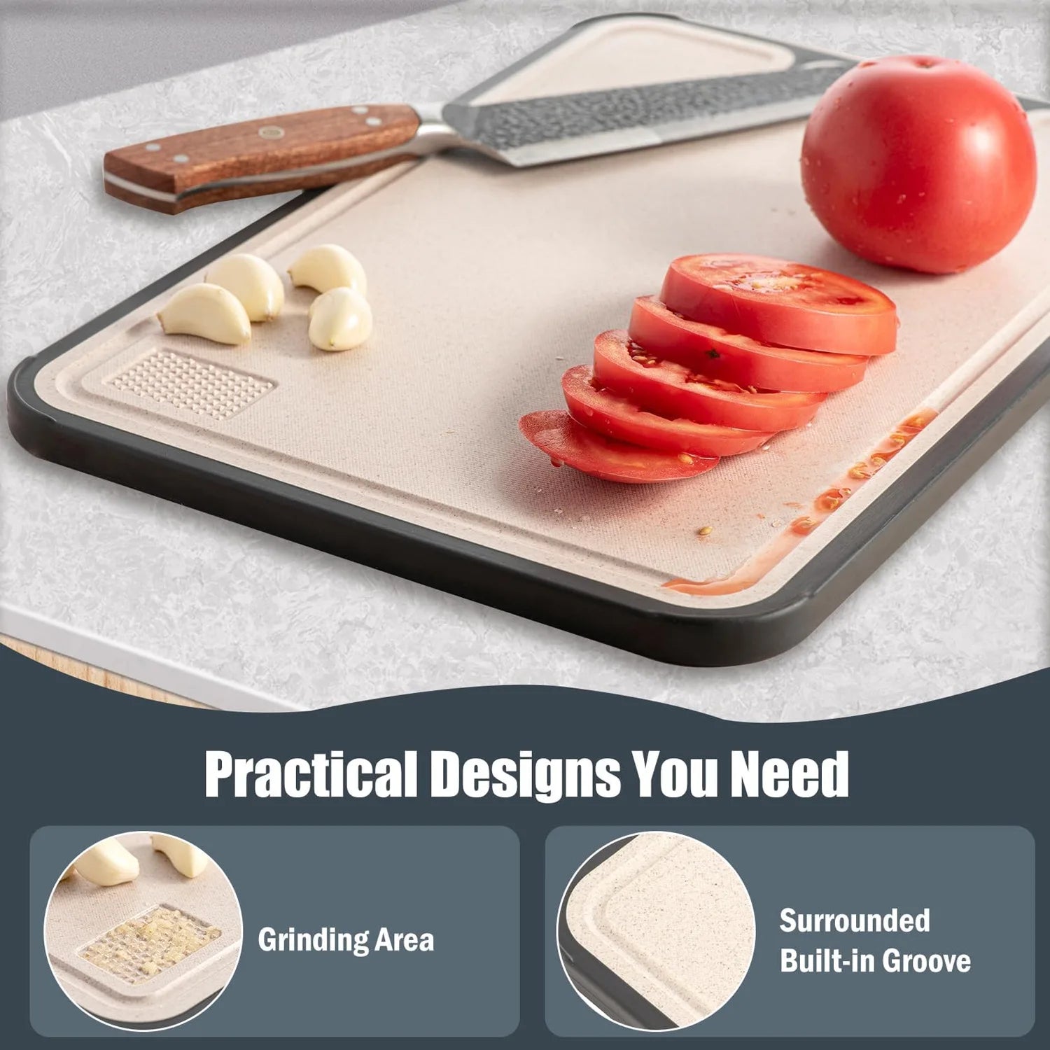 Titanium Double Sided Cutting Board