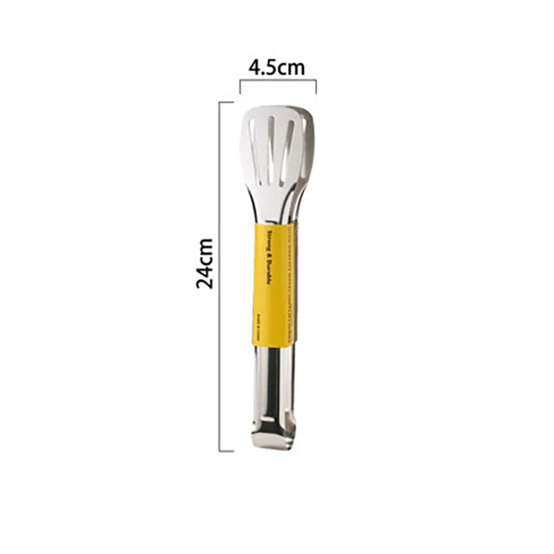 Stel stainless steel kitchen tongs, 24cm x 4.5cm, plastic-free cookware tool